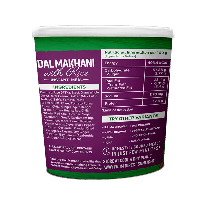 Dal Makhani with Rice FD - Clearance - Image 3